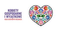 Logo Kół Gospodyń Wiejksich serce z ornamentami